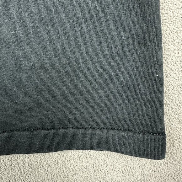 Vintage Laurel Burch Shirt Adult L Black Flower Felines Cat Art Made USA 90s Tee - Picture 11 of 12